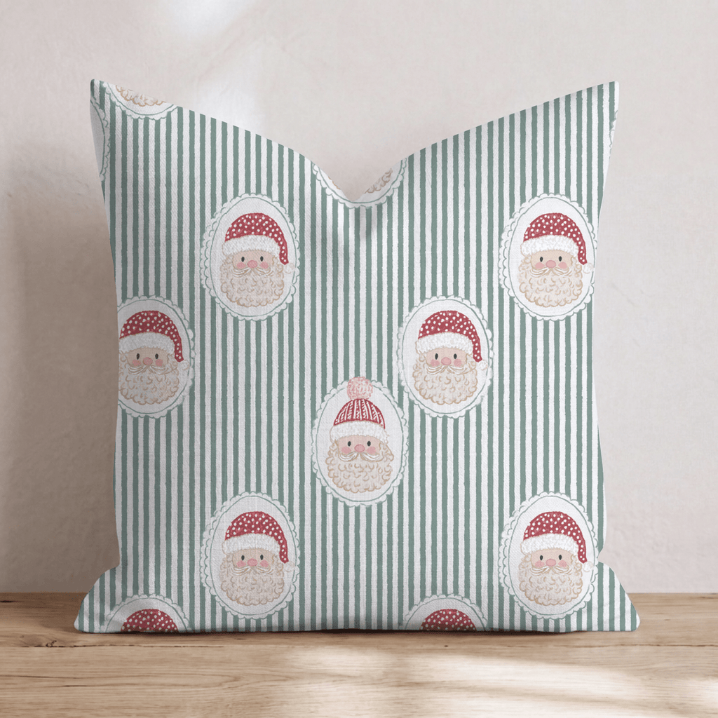Cameo Claus Throw Pillow throw pillow - Hillcroft Home