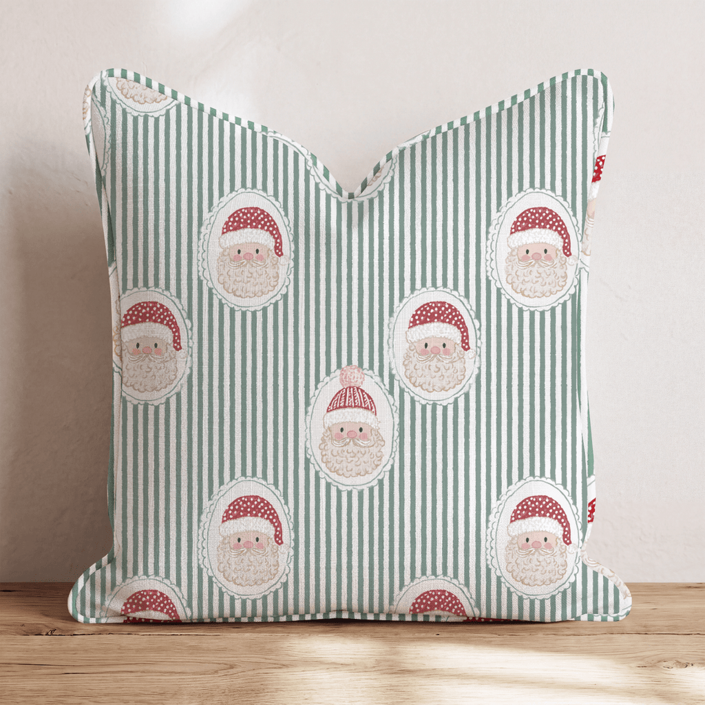 Cameo Claus Throw Pillow throw pillow - Hillcroft Home