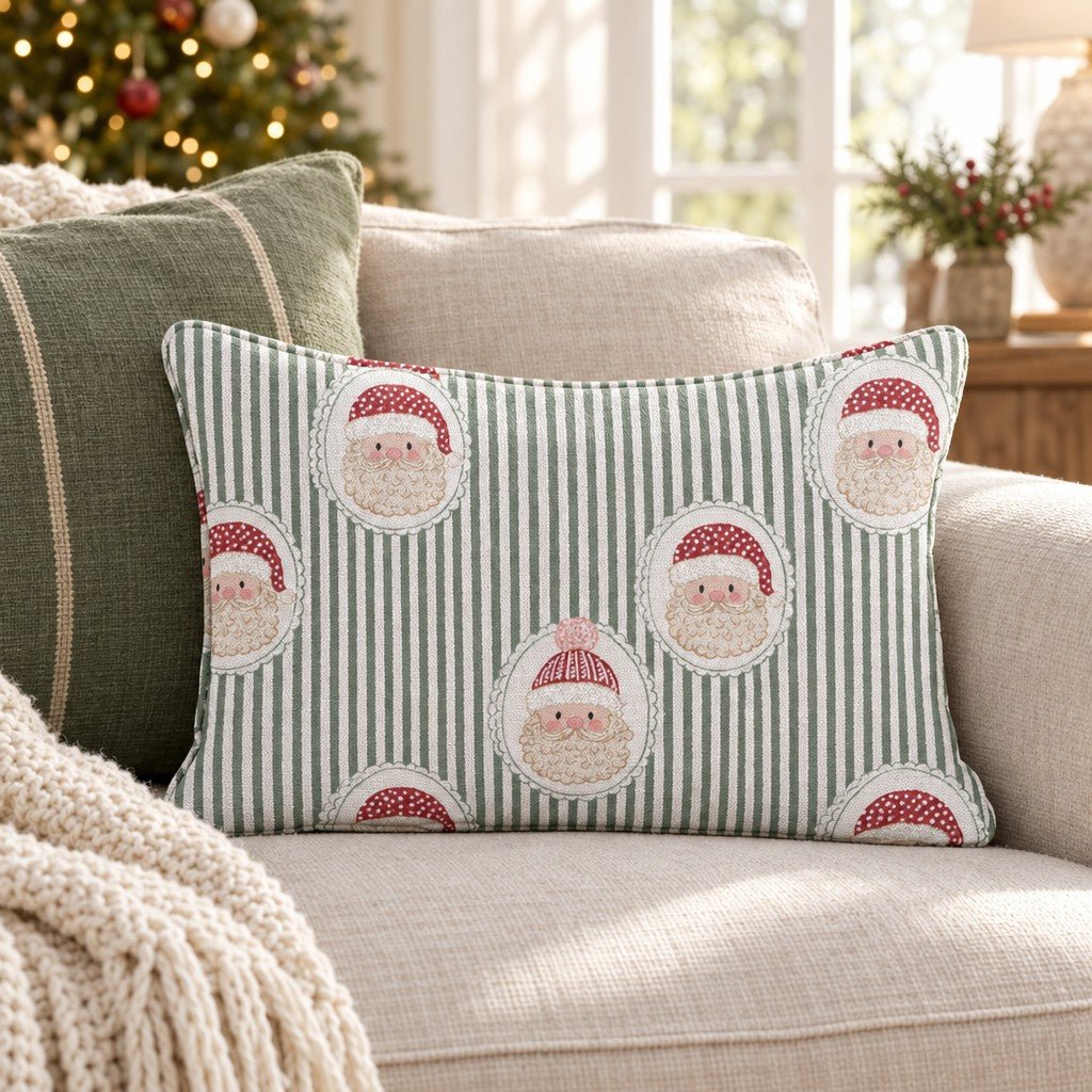 Cameo Claus Throw Pillow throw pillow - Hillcroft Home