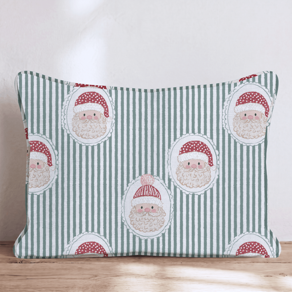 Cameo Claus Throw Pillow throw pillow - Hillcroft Home