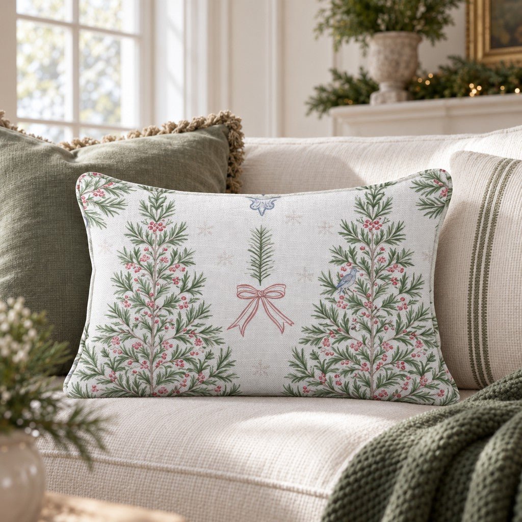 Cameo Topiary Throw Pillow throw pillow - Hillcroft Home