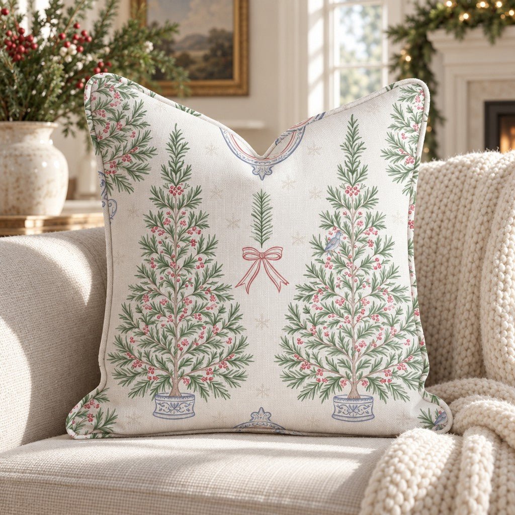 Cameo Topiary Throw Pillow throw pillow - Hillcroft Home