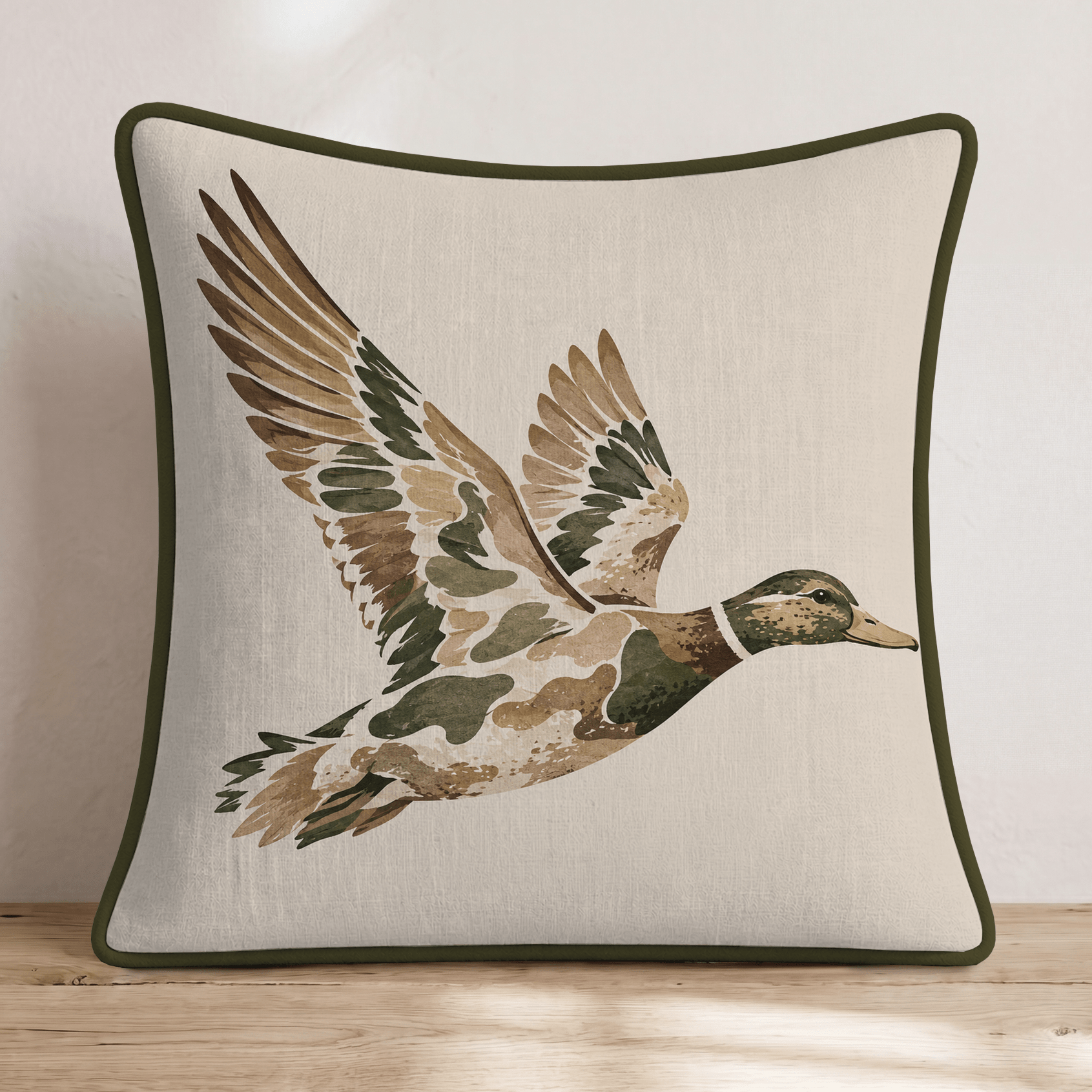 Camo Duck Throw Pillow - Hillcroft Home