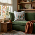 Camping In The Fall Throw Pillow - Hillcroft Home
