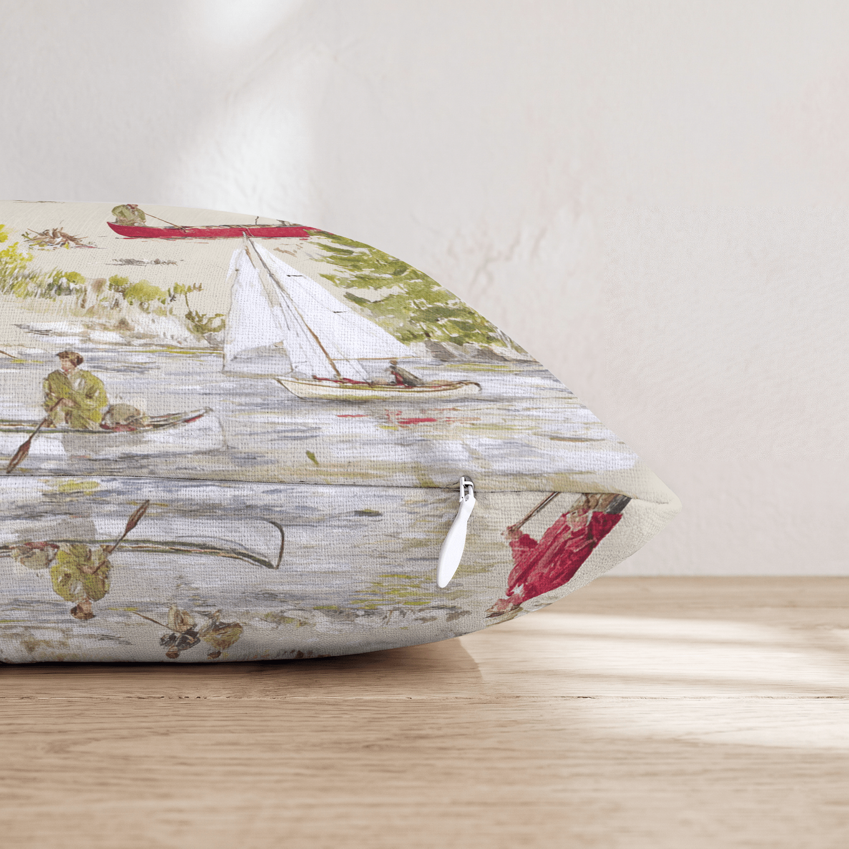 Camping Scene Throw Pillow - Hillcroft Home
