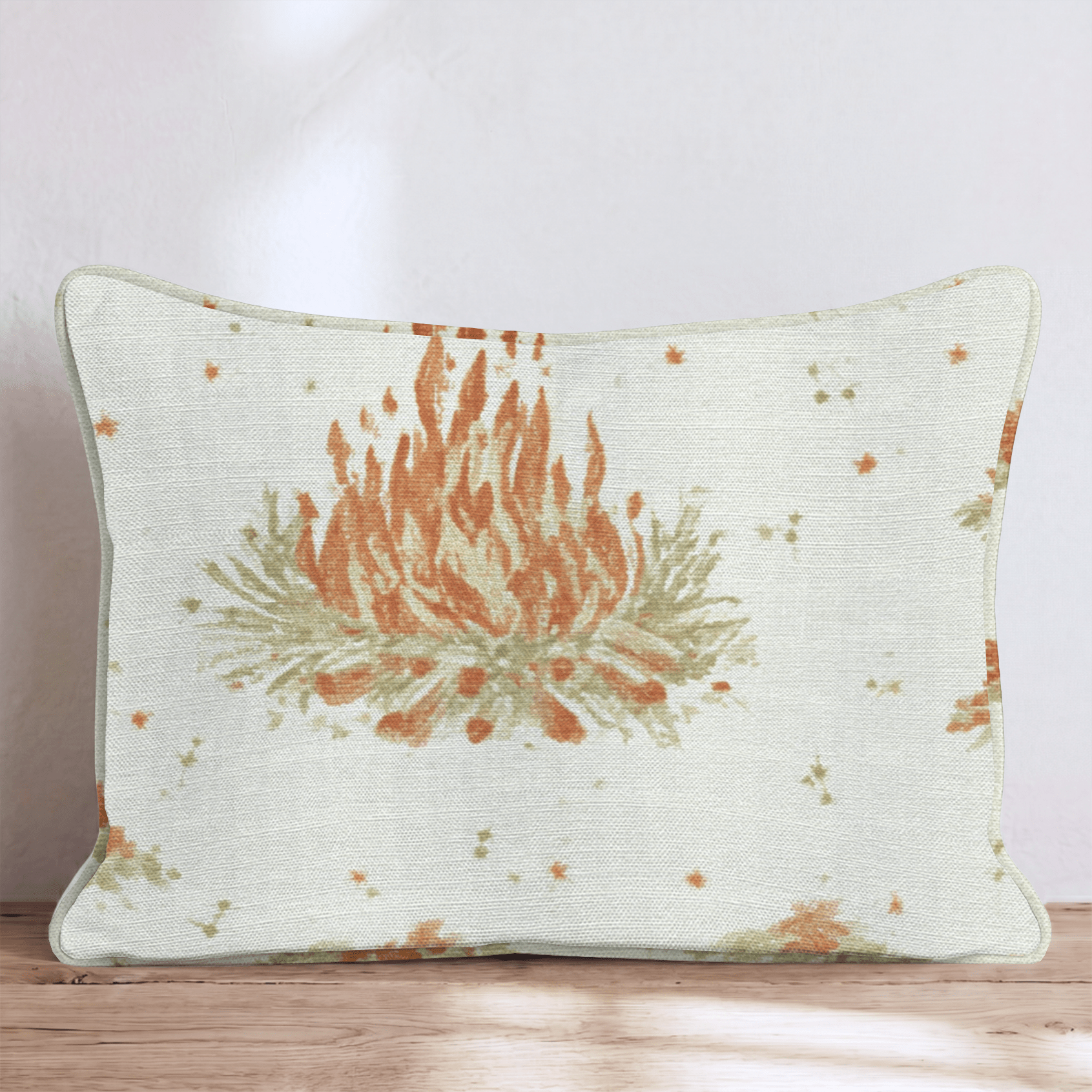 Campire & Smoke Throw Pillow - Hillcroft Home