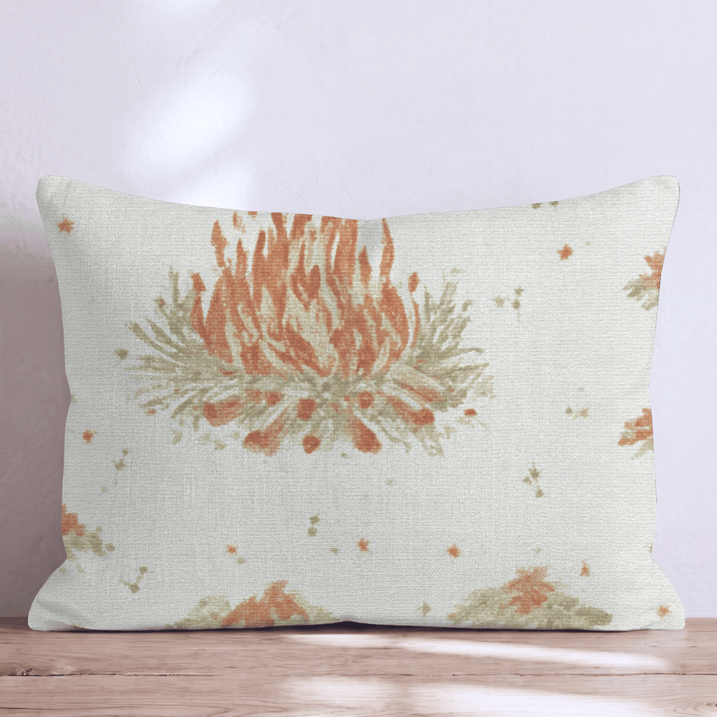 Campire & Smoke Throw Pillow - Hillcroft Home