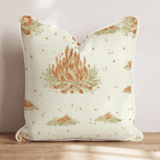 Campire & Smoke Throw Pillow - Hillcroft Home