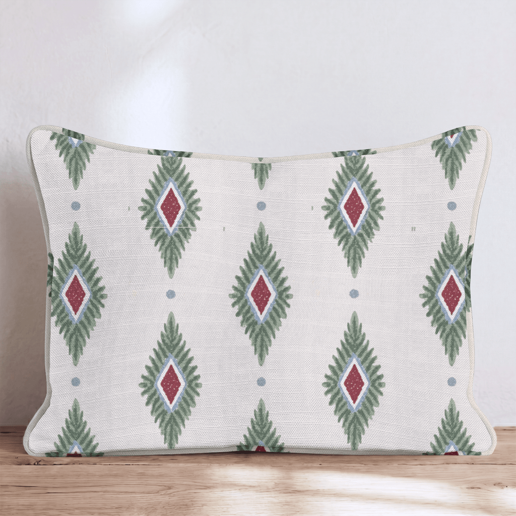 Candlelight Ikat Throw Pillow throw pillow - Hillcroft Home