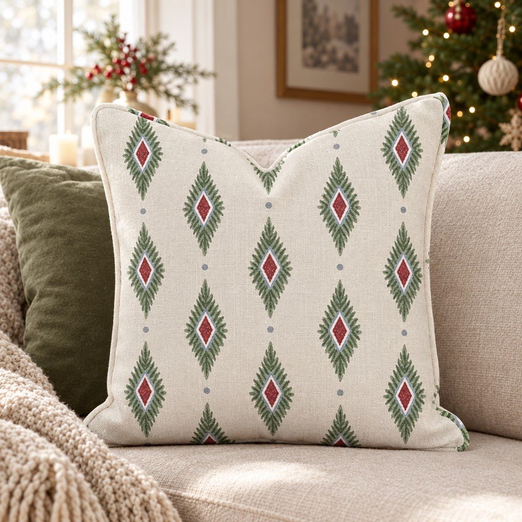 Candlelight Ikat Throw Pillow throw pillow - Hillcroft Home
