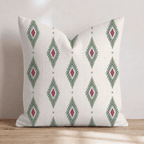 Candlelight Ikat Throw Pillow throw pillow - Hillcroft Home