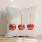 Candy Apple Trio Throw Pillow - Hillcroft Home