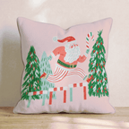 Candy Cane Hurdles Throw Pillow - Hillcroft Home