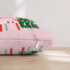 Candy Cane Hurdles Throw Pillow - Hillcroft Home
