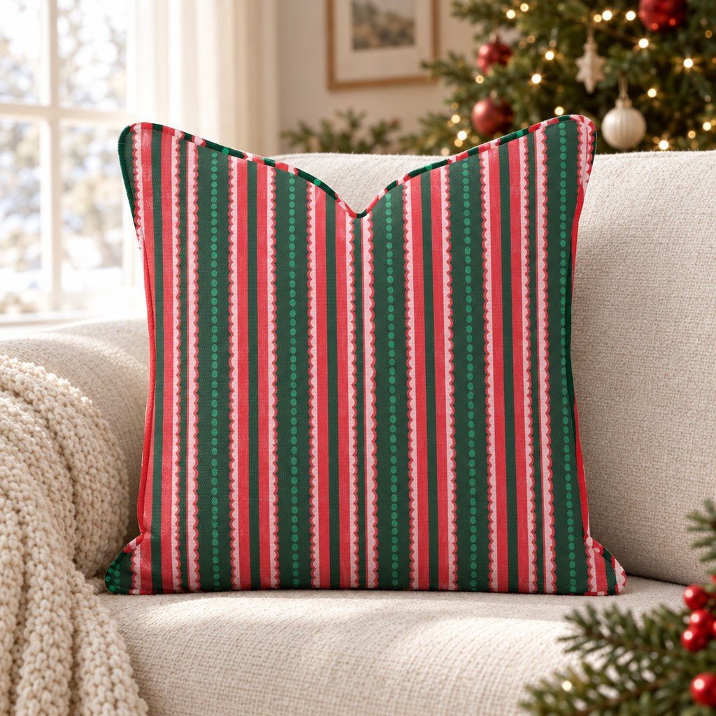Candy Shop Stripe Throw Pillow throw pillow - Hillcroft Home