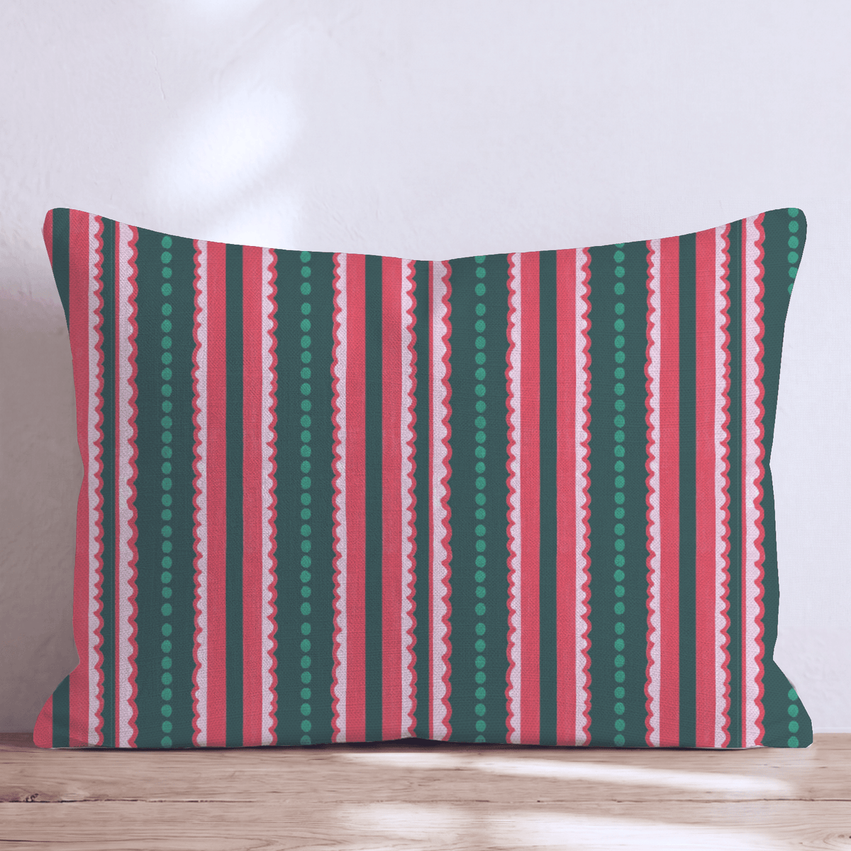 Candy Shop Stripe Throw Pillow throw pillow - Hillcroft Home