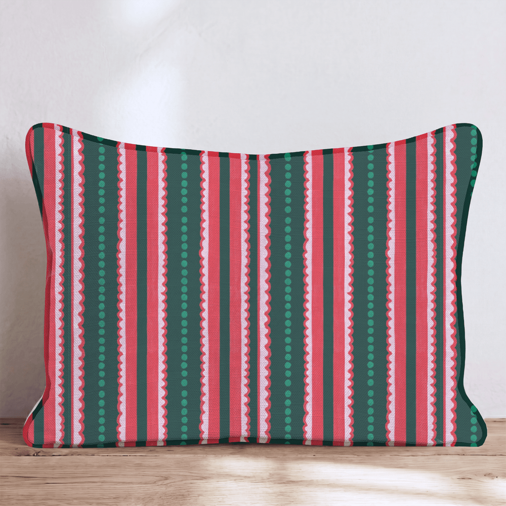 Candy Shop Stripe Throw Pillow throw pillow - Hillcroft Home