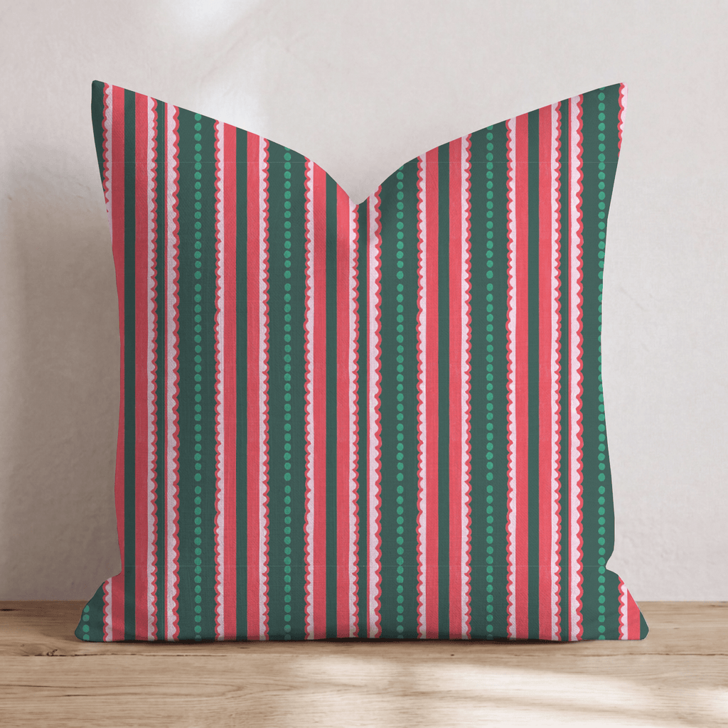 Candy Shop Stripe Throw Pillow throw pillow - Hillcroft Home