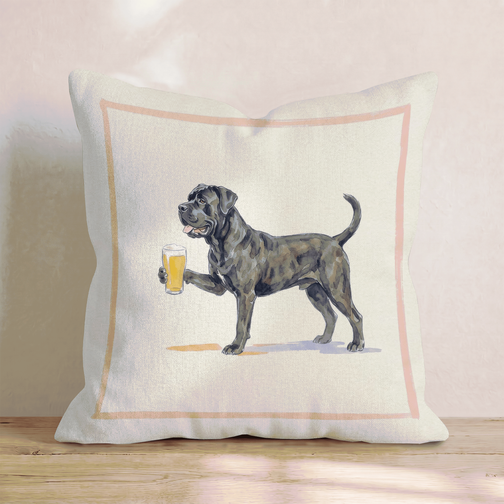 Cane Corso Lager Throw Pillow - Hillcroft Home