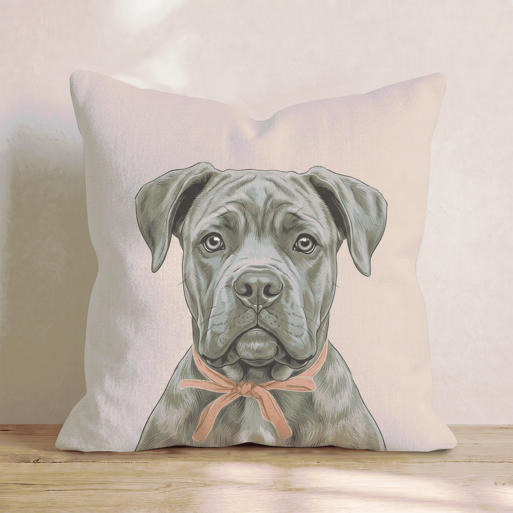 Cane Corso Portrait Throw Pillow - Hillcroft Home