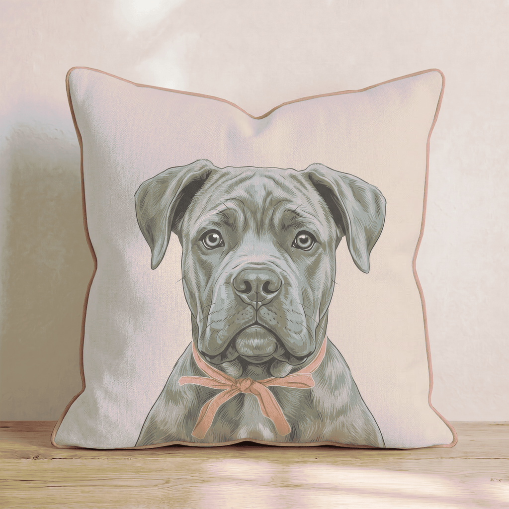 Cane Corso Portrait Throw Pillow - Hillcroft Home