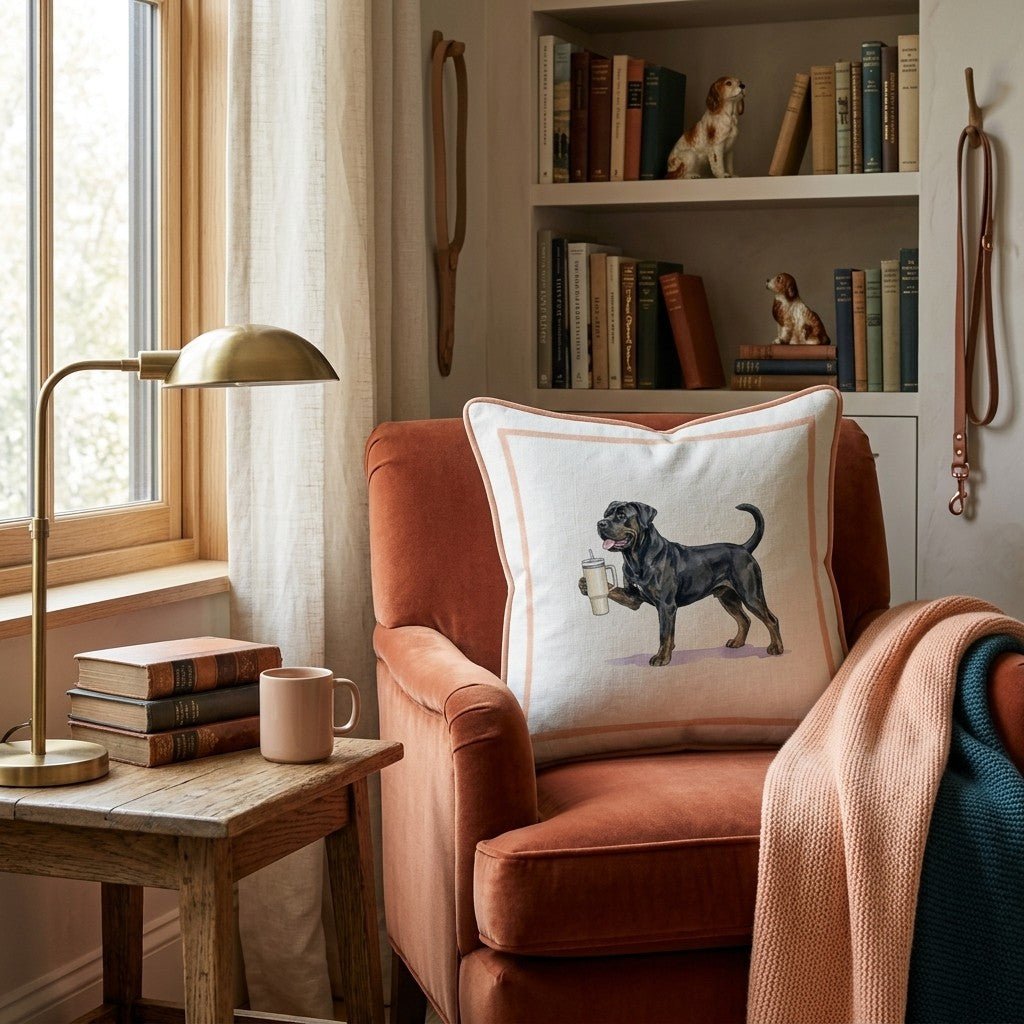 Cane Corso Tumbler Throw Pillow - Hillcroft Home
