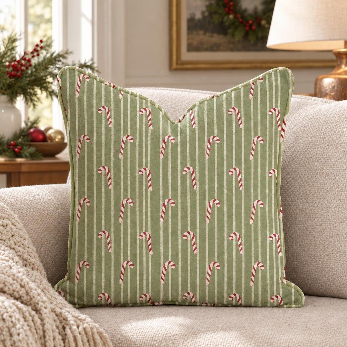 Cane Do Attitude Throw Pillow throw pillow - Hillcroft Home