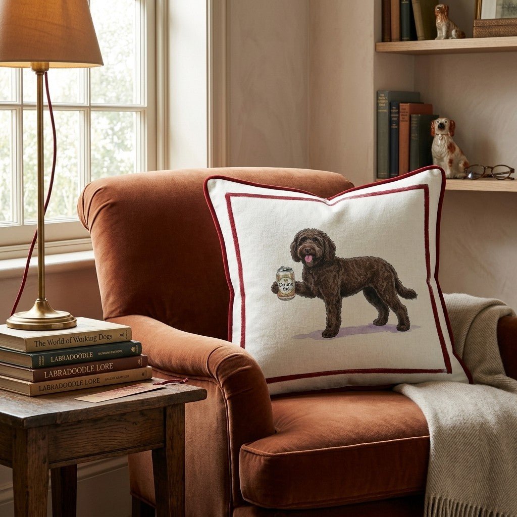 Canine Ale Barbet Throw Pillow - Hillcroft Home
