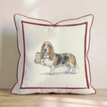 Canine Ale Basset Hound Throw Pillow - Hillcroft Home