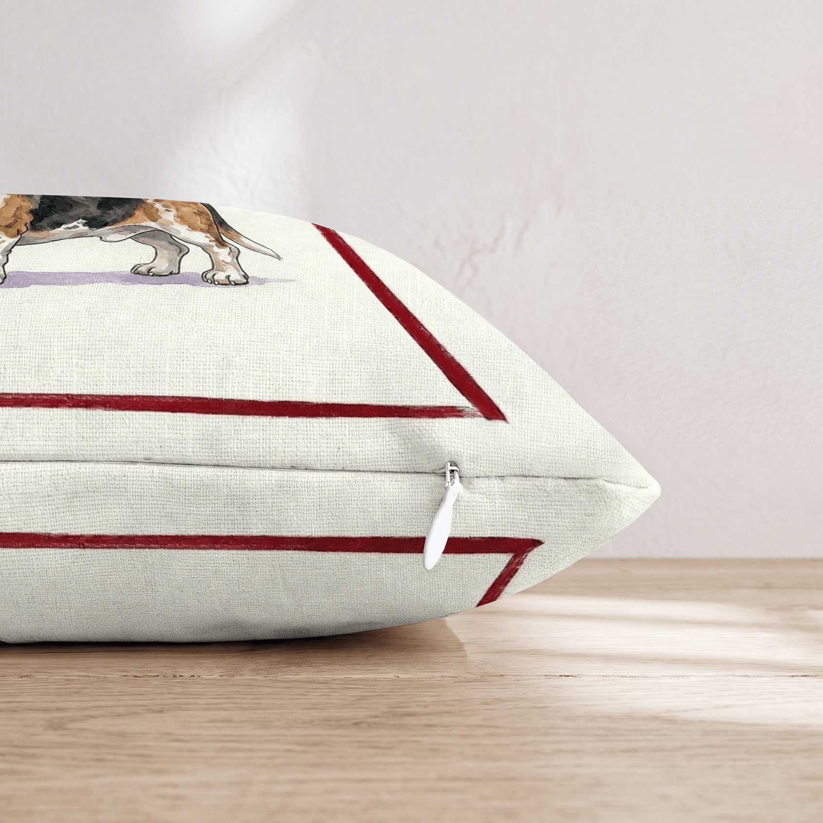 Canine Ale Basset Hound Throw Pillow - Hillcroft Home