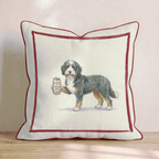 Canine Ale Bernedoodle Throw Pillow - Hillcroft Home