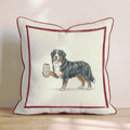 Canine Ale Bernese Mountain Dog Throw Pillow - Hillcroft Home
