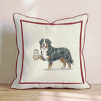 Canine Ale Bernese Mountain Dog Throw Pillow - Hillcroft Home
