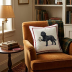 Canine Ale Black Goldendoodle Throw Pillow - Hillcroft Home