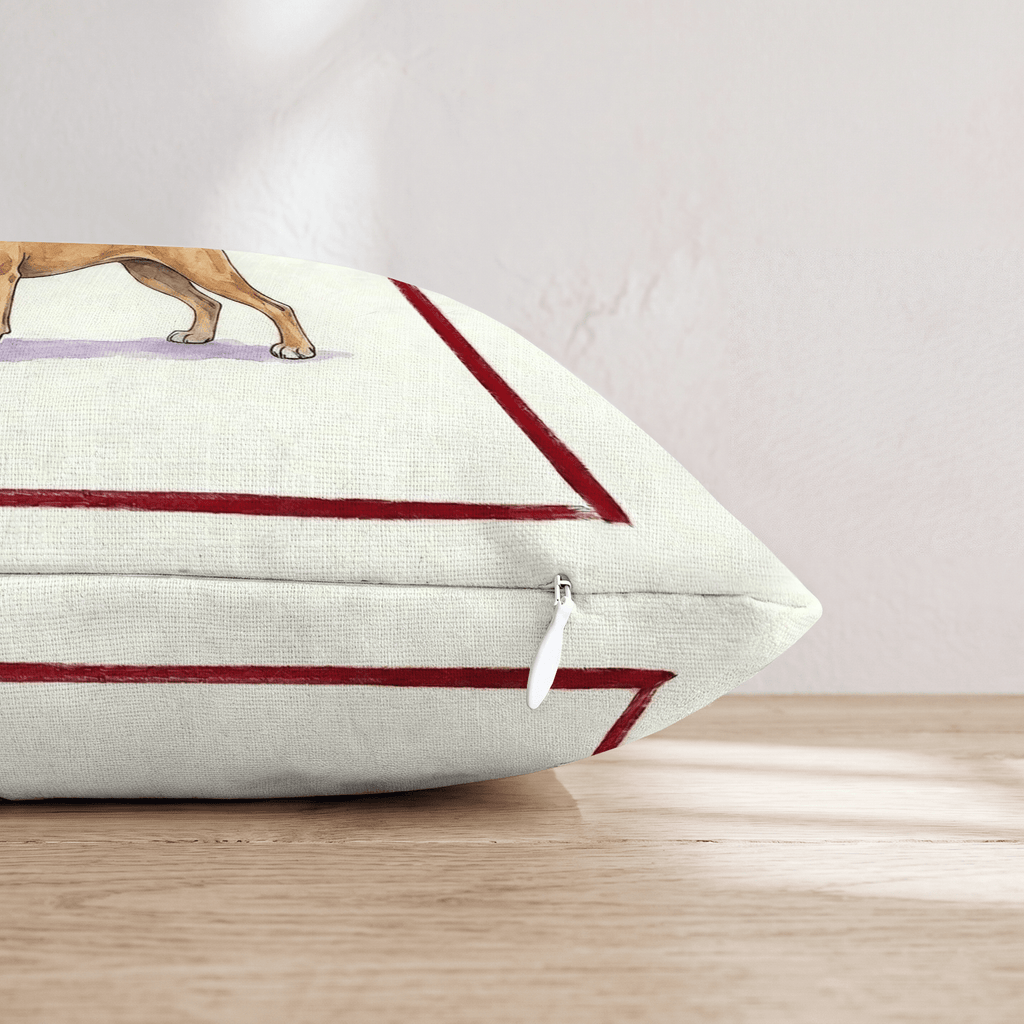 Canine Ale Boxer Throw Pillow - Hillcroft Home