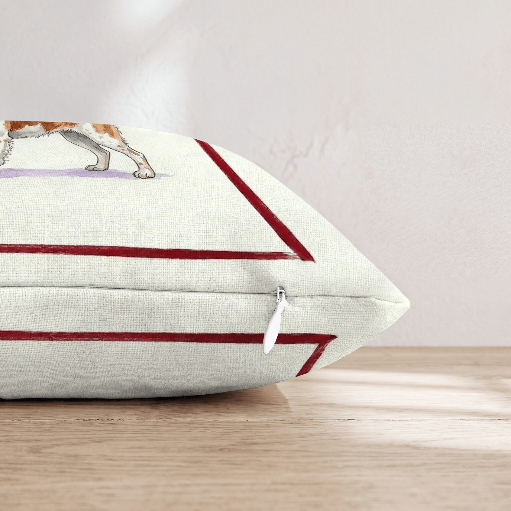 Canine Ale Brittany Throw Pillow - Hillcroft Home