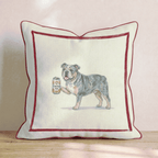 Canine Ale Bulldog Throw Pillow - Hillcroft Home