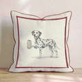 Canine Ale Dalmation Throw Pillow - Hillcroft Home