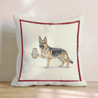 Canine Ale German Shepherd Throw Pillow - Hillcroft Home
