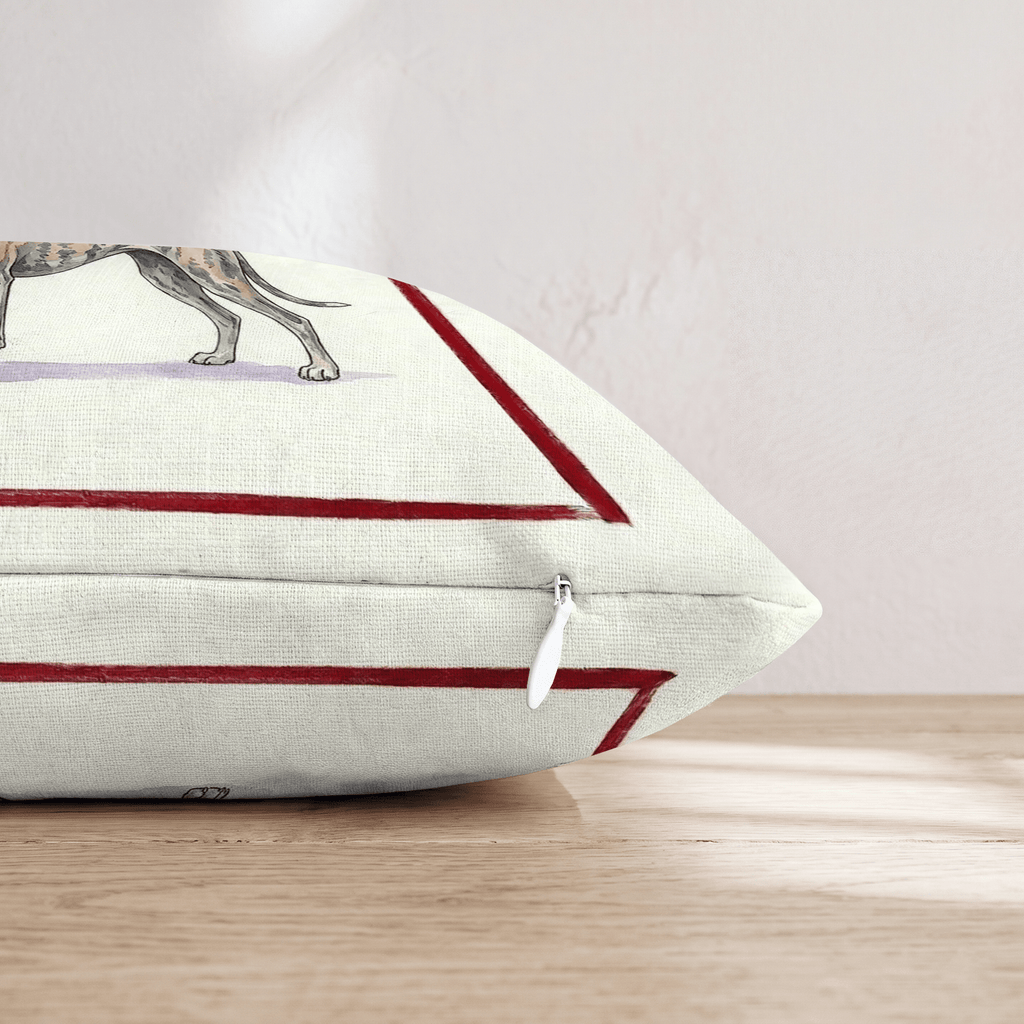 Canine Ale Greyhound Throw Pillow - Hillcroft Home