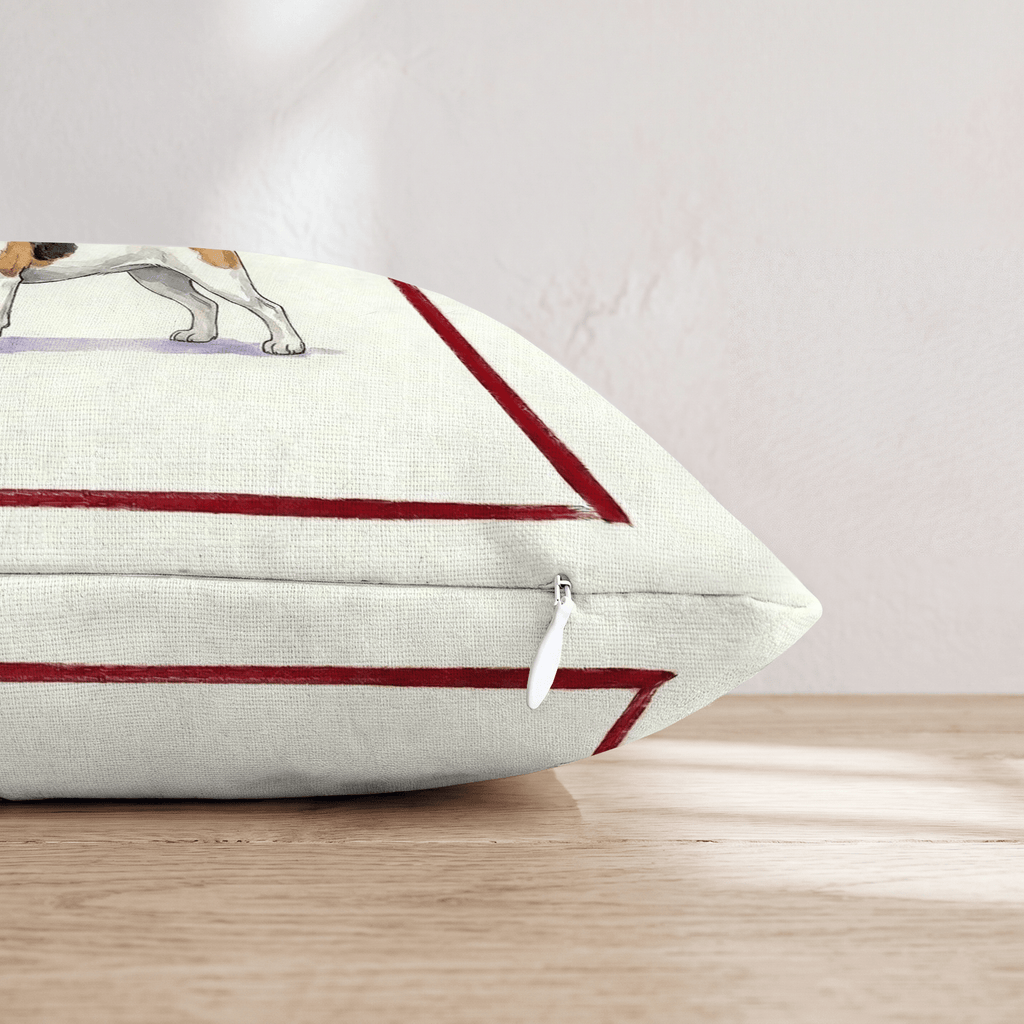 Canine Ale Jack Russell Throw Pillow - Hillcroft Home