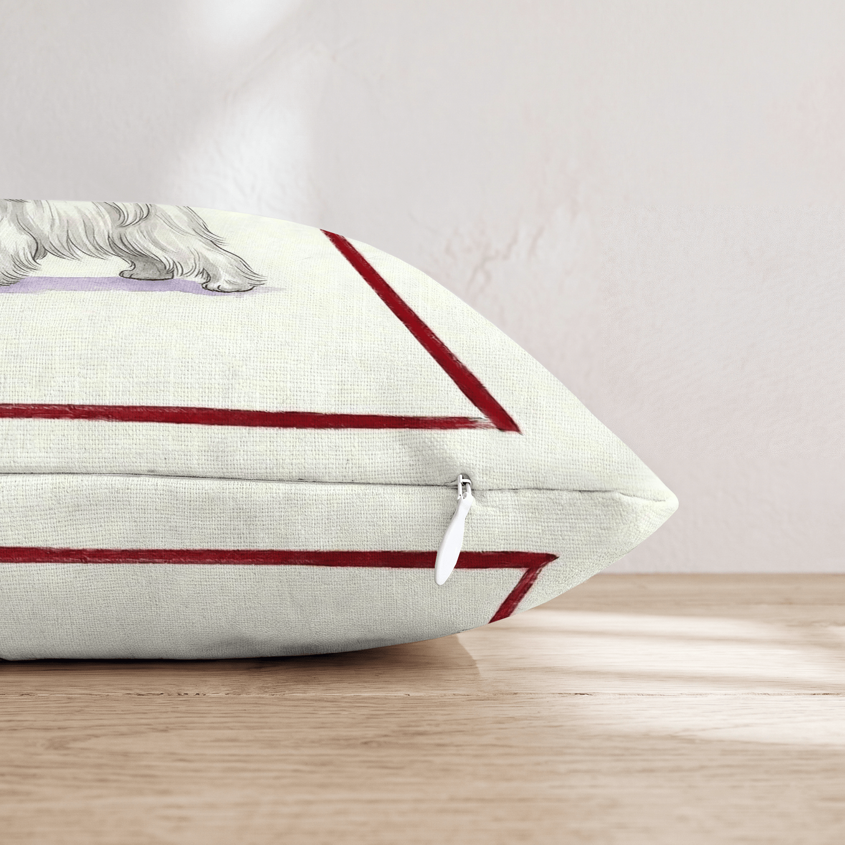 Canine Ale Maltese Throw Pillow - Hillcroft Home