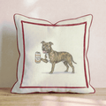 Canine Ale Pitbull Throw Pillow - Hillcroft Home