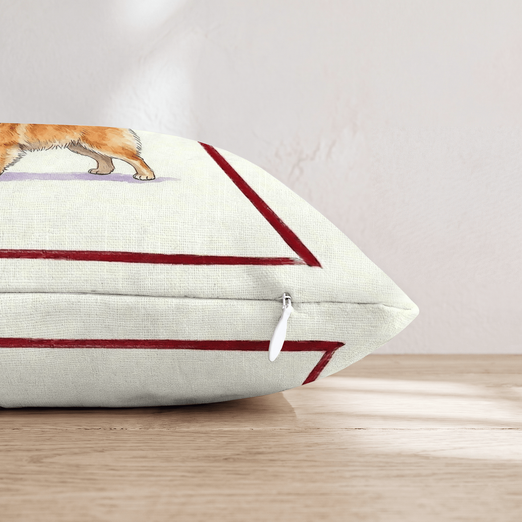 Canine Ale Pomeranian Throw Pillow - Hillcroft Home