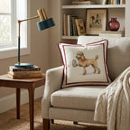 Canine Ale Poodle Throw Pillow - Hillcroft Home