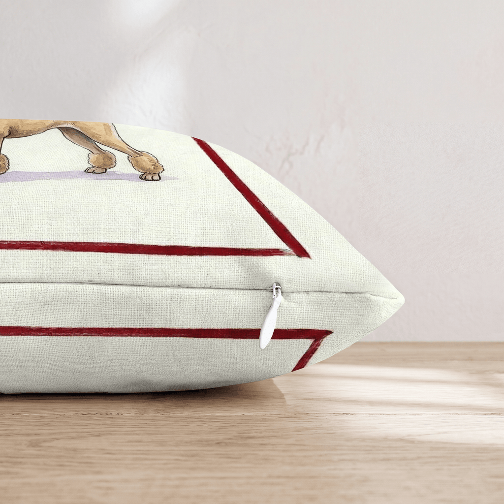 Canine Ale Poodle Throw Pillow - Hillcroft Home