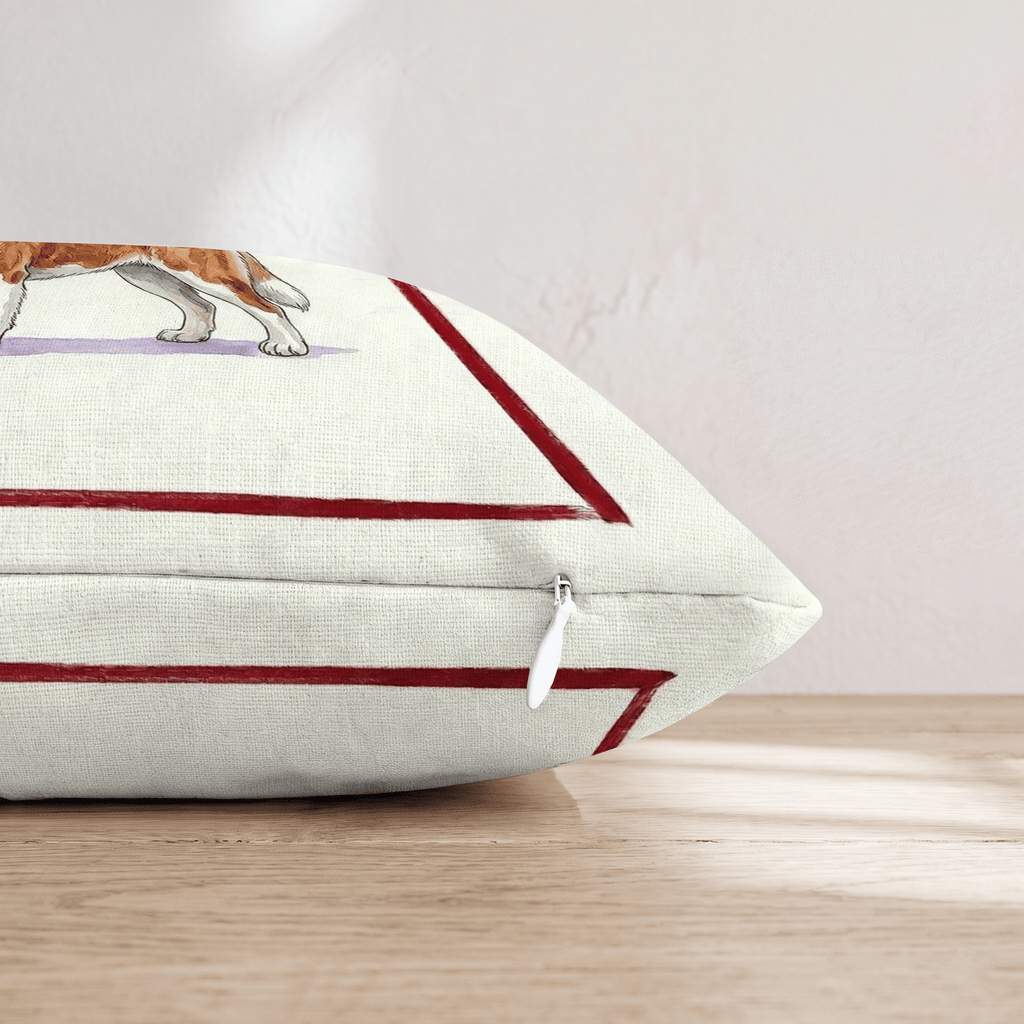 Canine Ale Saint Bernard Throw Pillow - Hillcroft Home