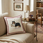Canine Ale Sheltie Throw Pillow - Hillcroft Home