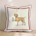 Canine Ale Vizsla Throw Pillow - Hillcroft Home