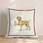 Canine Ale Vizsla Throw Pillow - Hillcroft Home